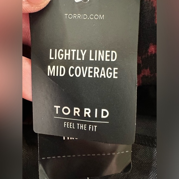 NEW Torrid Slim Fix Underwire Piping One Piece Swimsuit-Size 3-D/DD - Picture 9 of 11